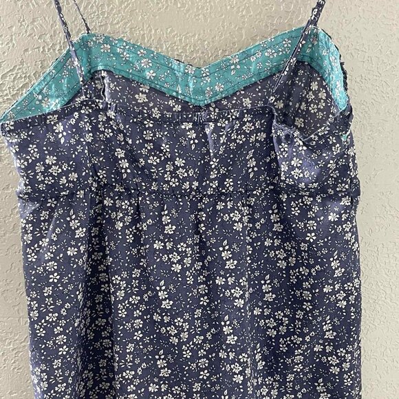 AEO‎ Large mixed floral print babydoll spaghetti straps tank Y2K - Picture 3 of 6